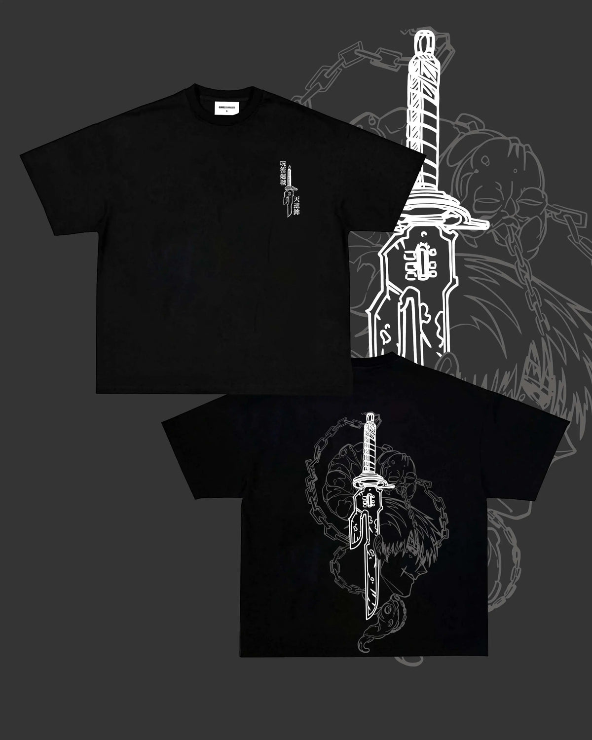 Men's Toji Vintage Oversized Washed Cotton Graphic Tee - Unisex Lightweight Apparel, Good Graphic Shirts, Men's Clothing, Anime Manga Themed Loungewear Gift for Anime Fans, Menswear