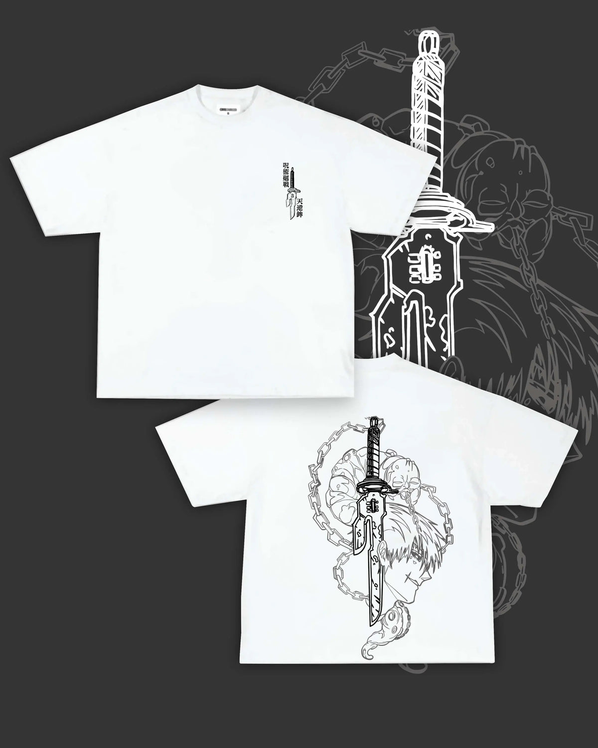 Men's Toji Vintage Oversized Washed Cotton Graphic Tee - Unisex Lightweight Apparel, Good Graphic Shirts, Men's Clothing, Anime Manga Themed Loungewear Gift for Anime Fans, Menswear